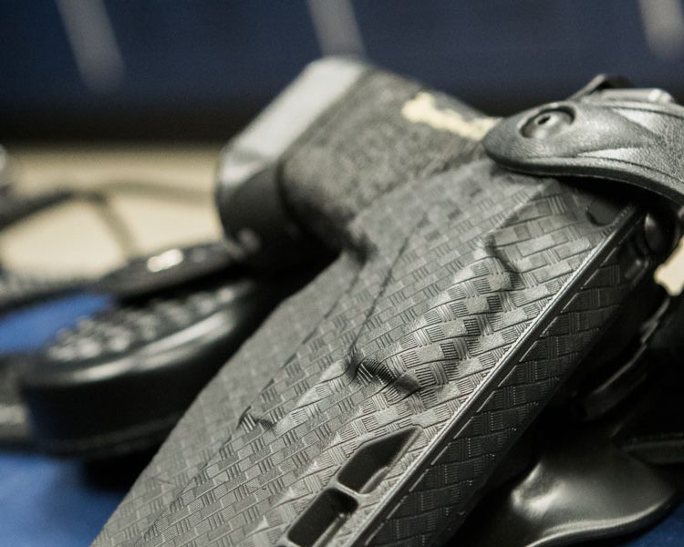 Safariland 7TS Duty Holster in a locker room