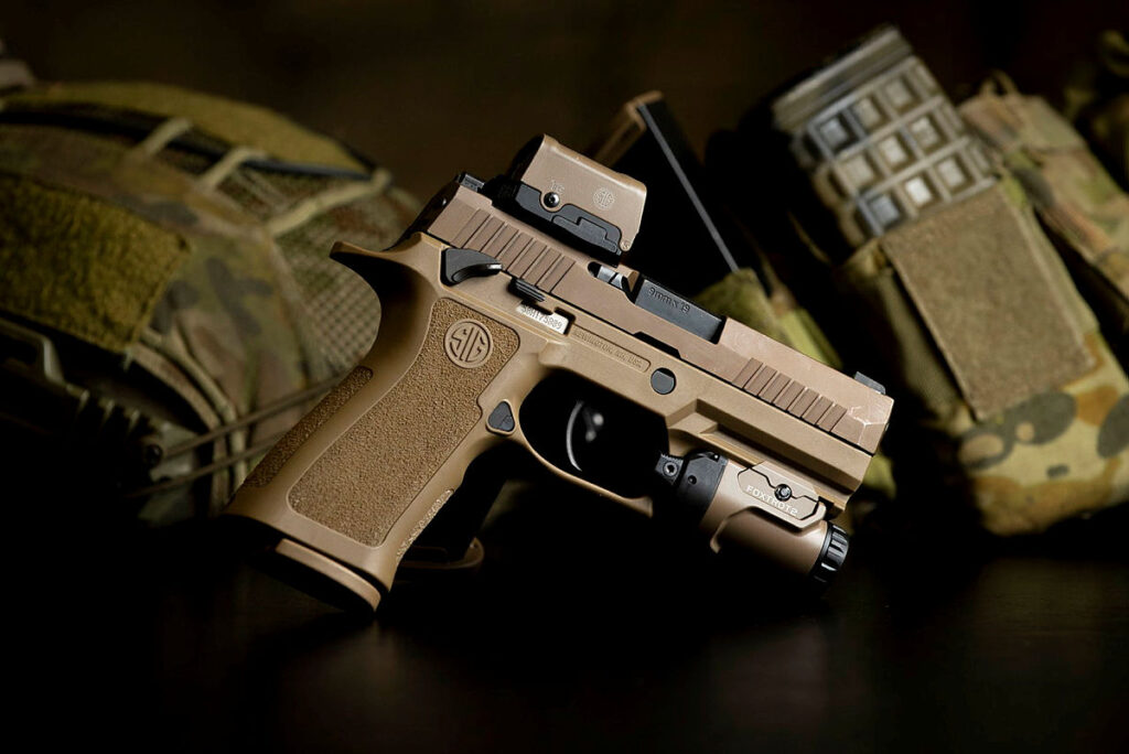 SIG Sauer P320 in service as the issued Sidearm Weapon System of the Australia Defence Force.