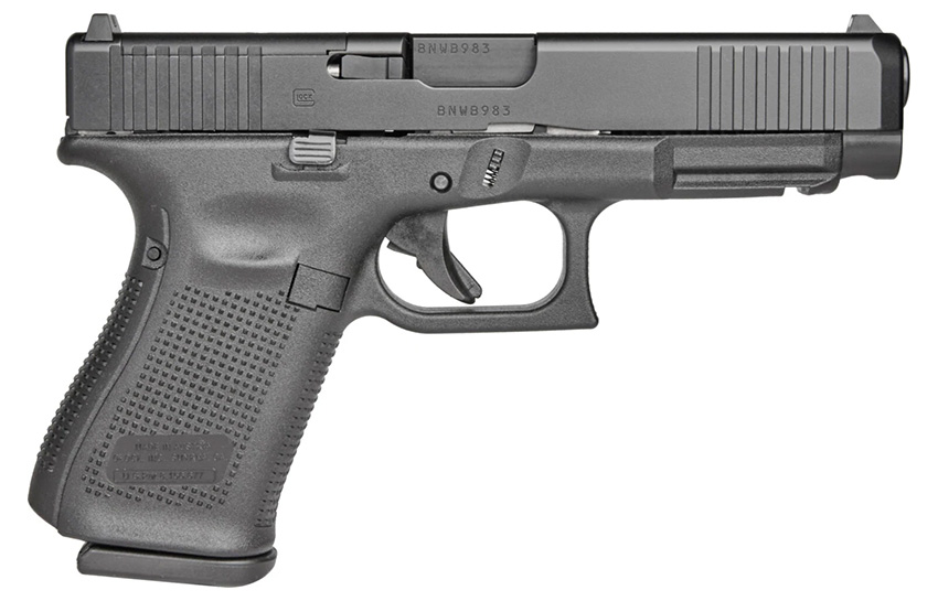 The Glock 49 grip and slide configuration is exactly opposite that of the Glock 19X. 