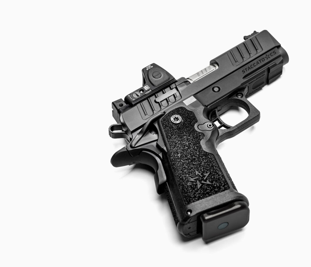 Staccato CS handgun with optic