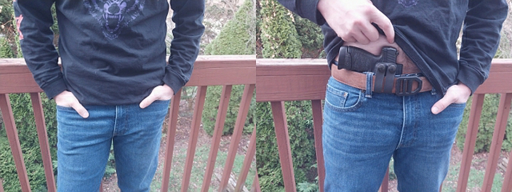 Appendix carry concealment