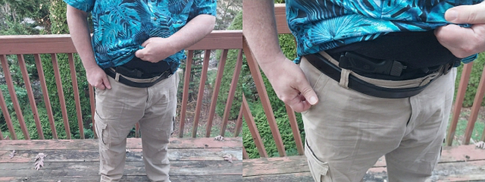Appendix carry with Mission First Tactical bellyband holster
