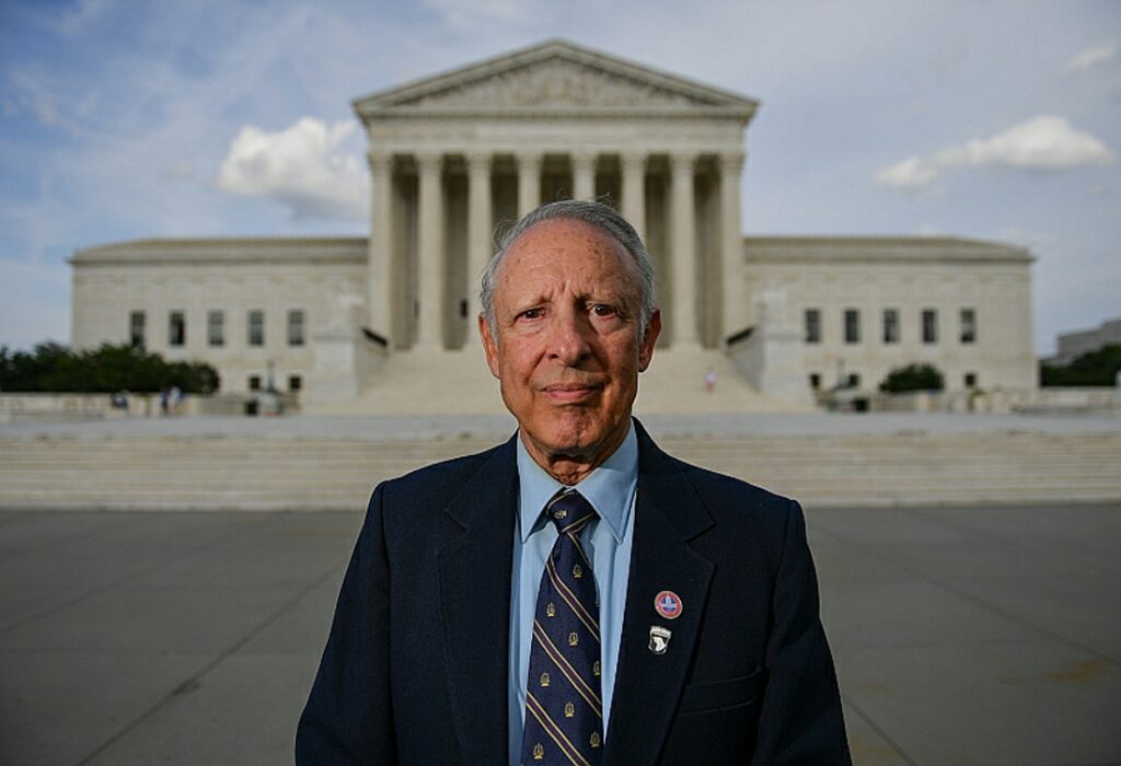 Dick Heller in front of the US Supreme Court Building