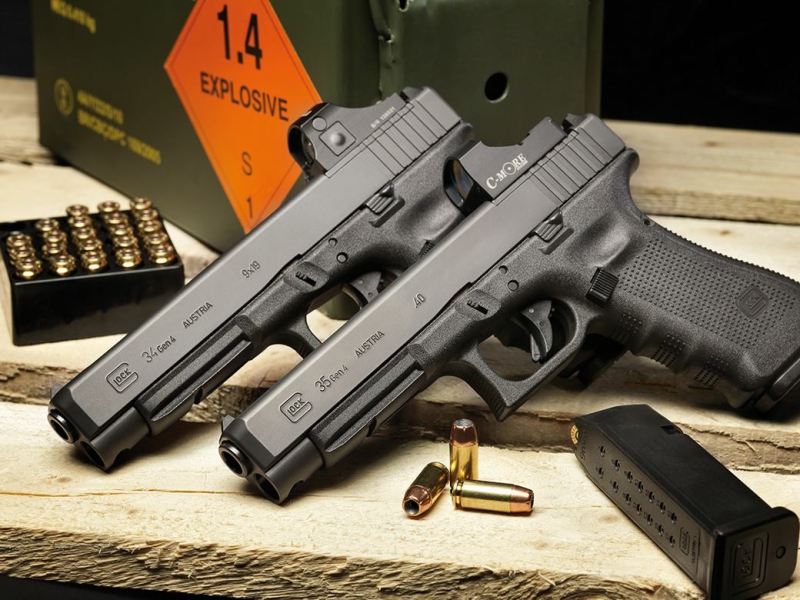 Gen 4 Glock pistols with Modular Optic System (MOS)