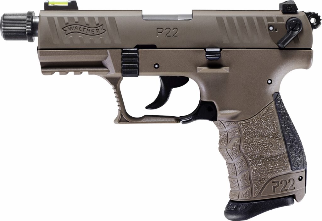 Walther P22Q Tactical FDE pistol