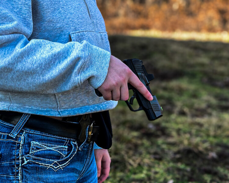 Appendix carry with a Safariland Species IWB holster.