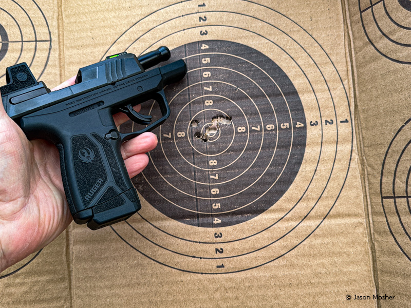 On the range with the Ruger Max-9 and Romeo Zero red dot.