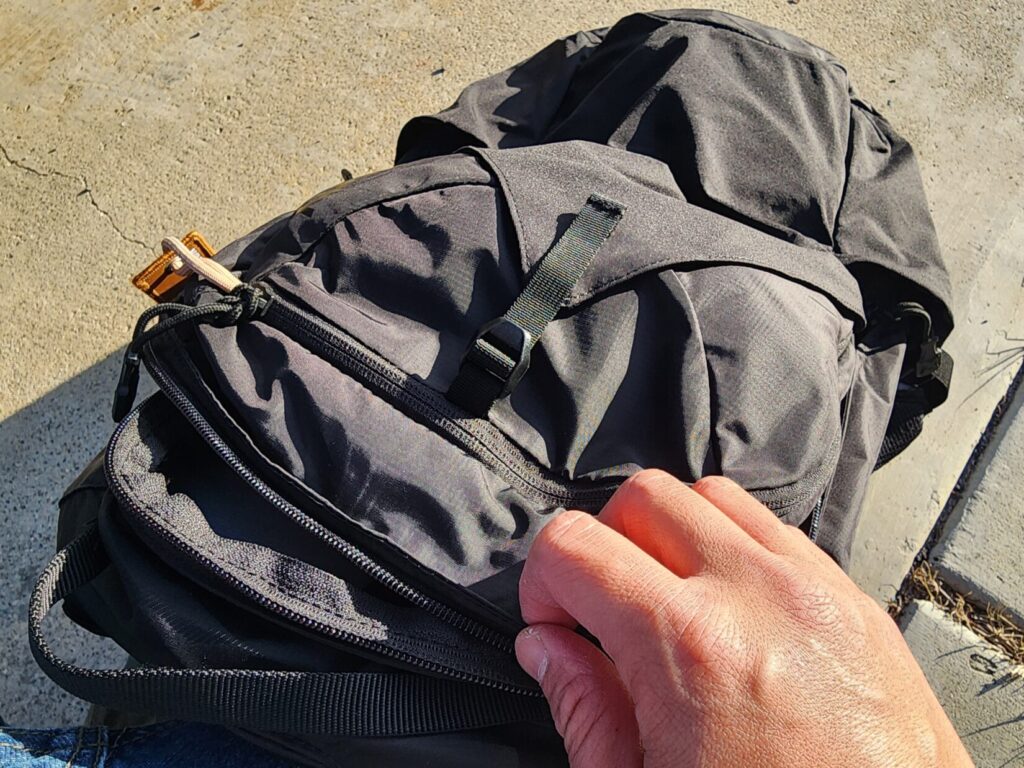 Top of the Vertx Long Walks backpack.