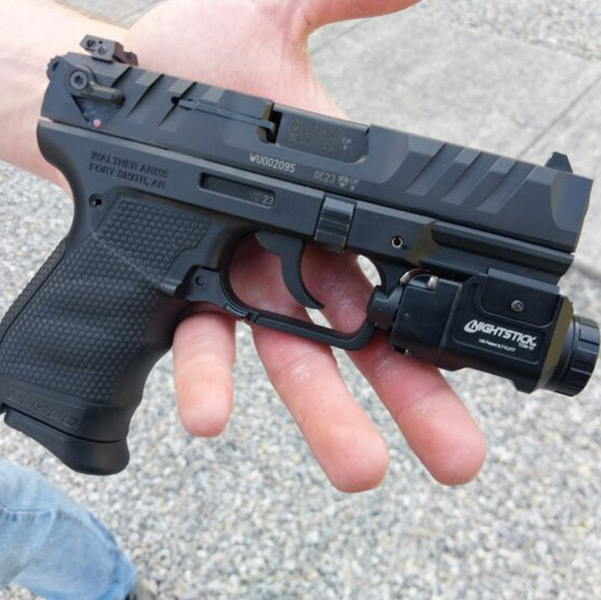 Walther PD380 in hand