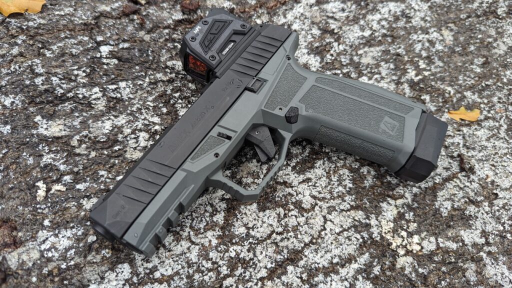 arex delta pistol with Steiner MPS red dot.