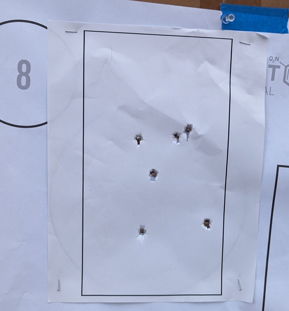 target with gun shots