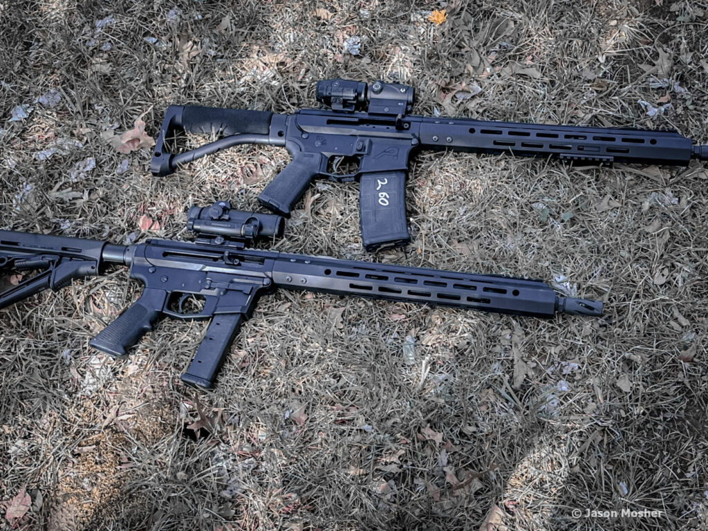 Bear Creek Arsenal rifles with side charging handles