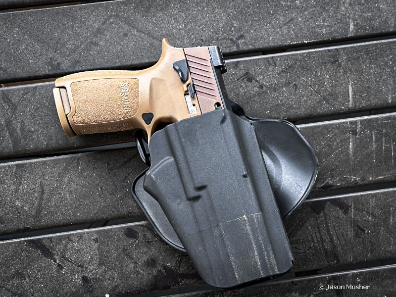 Sig M17 handgun with Safariland Pro-Fit holster.