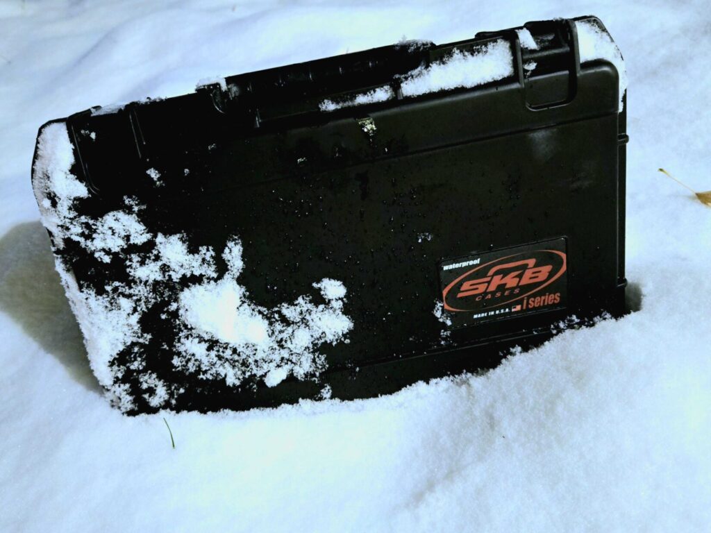 SKB case in snow