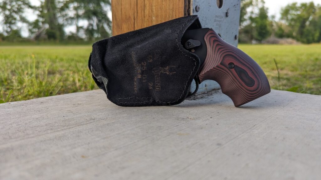 revolver in Safariland pocket holster