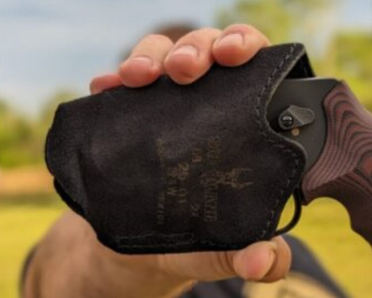 pocket pistol in safariland pocket holster model 25