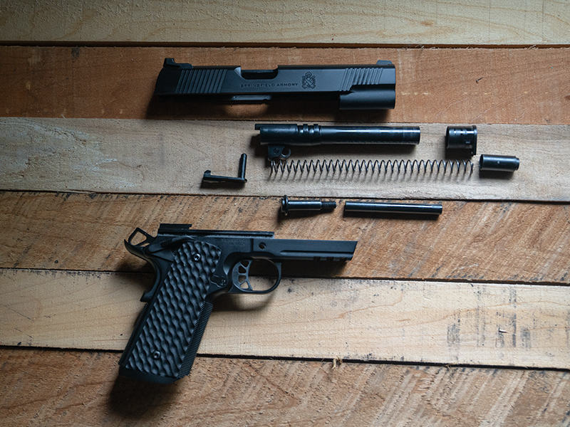 Springfield 1911 TRP disassembled