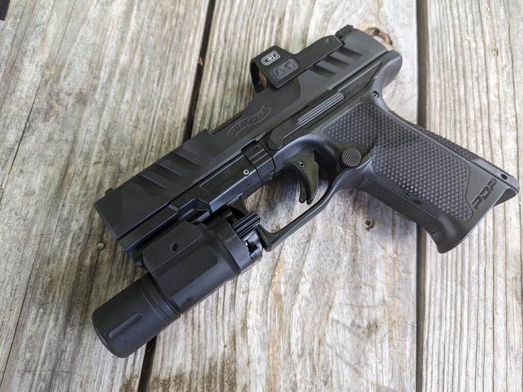 Walther PDP with C&H Precision direct mount red dot