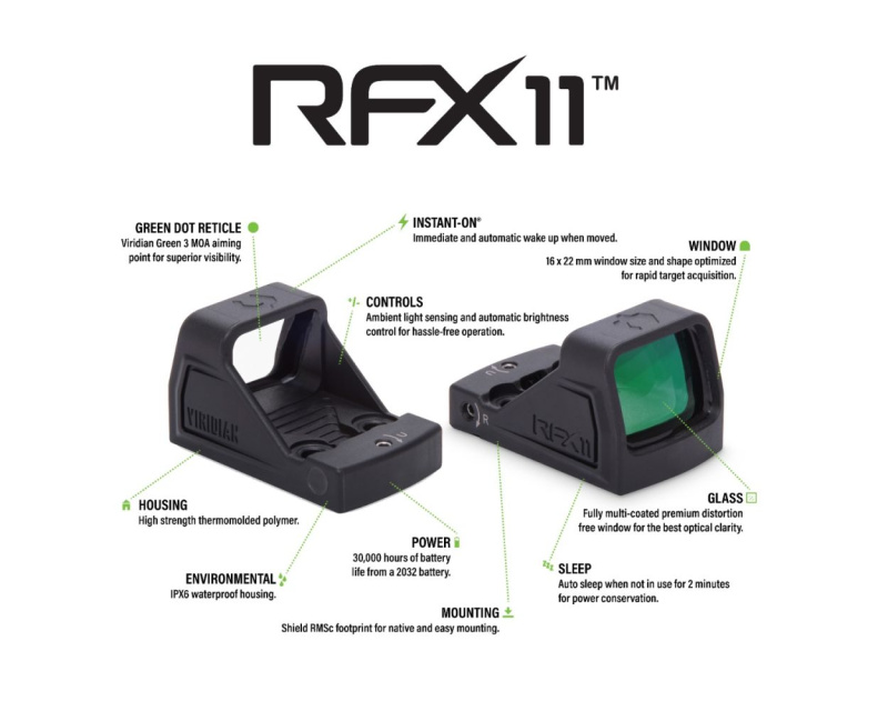 viridian rfx green dot sights for taurus - RFX11