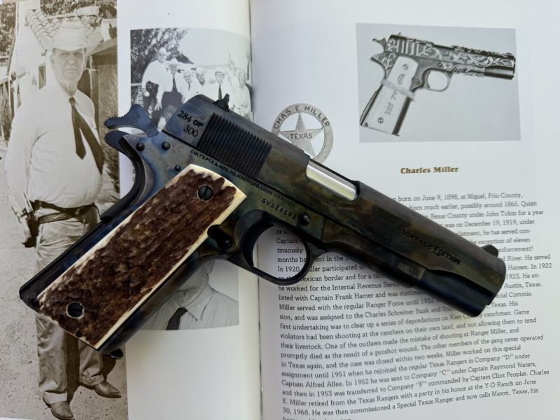 The Vintage Edition 1911 is a perfect candidate for a Texas Ranger. Charlie Miller photo from the book, A Pictorial History of the Texas Rangers.