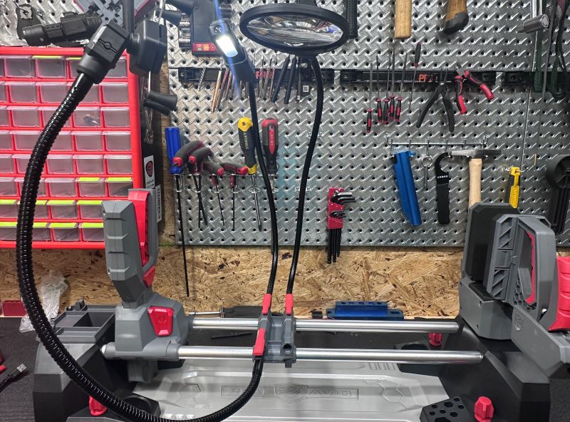 Smart Assist system on gun maintenance workbench