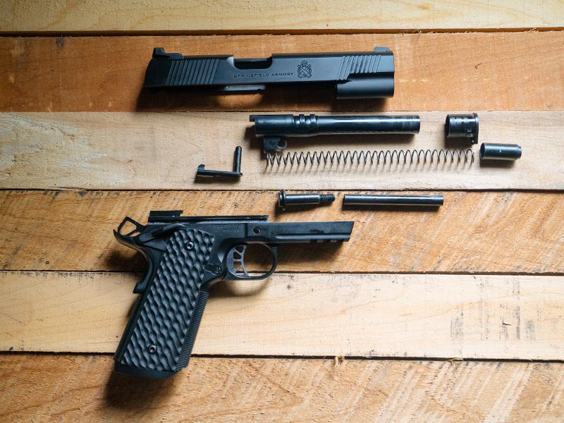 Springfield Armory1911 TRP disassembled