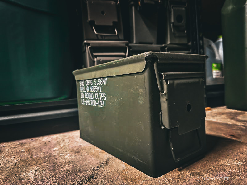 Ammo cans. 