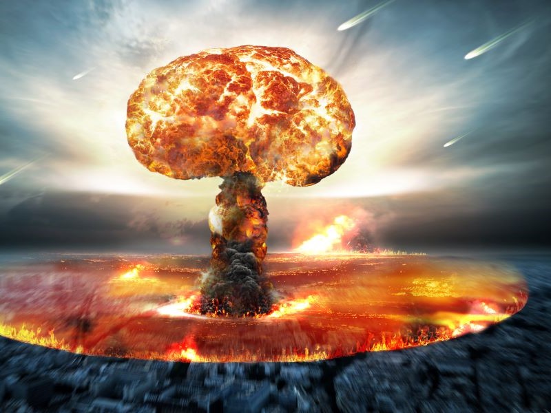 Nuclear explosion. 