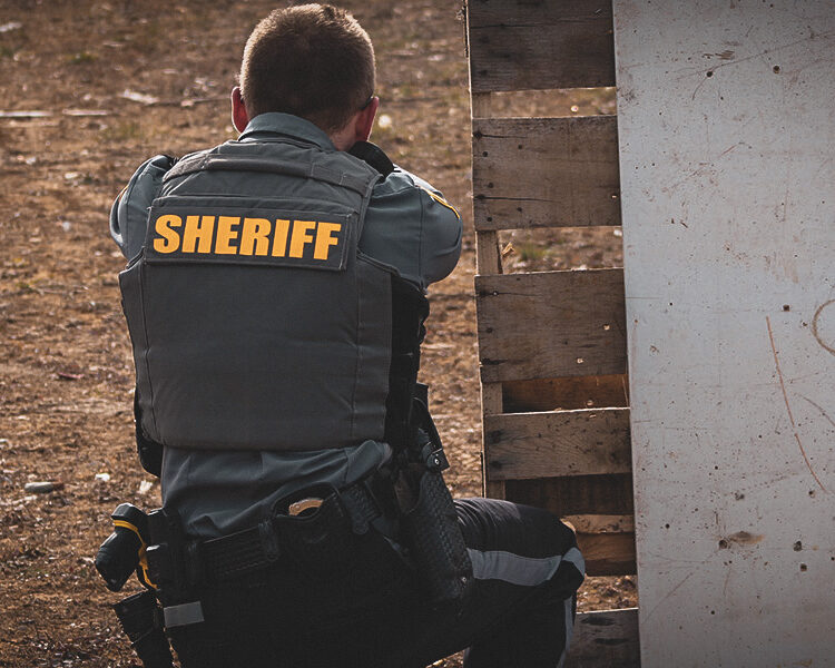 Deputy shooting at the range.