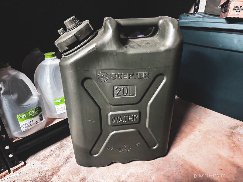 Water container.