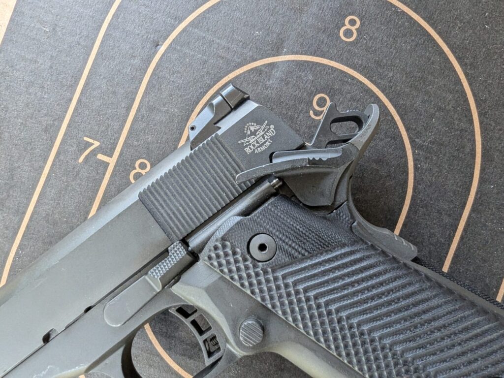 safety on handgun