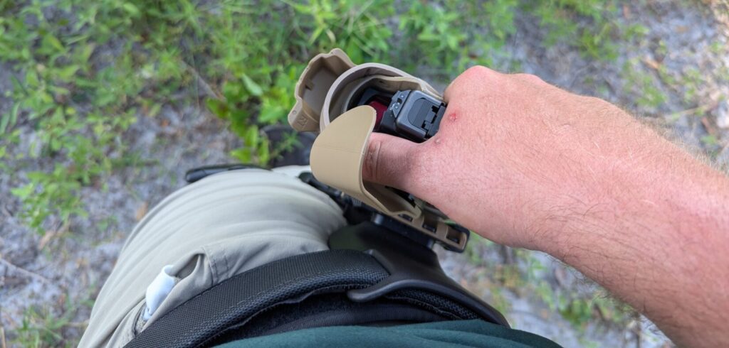 ALS nub in action - speed vs security test on Safariland Level 3 duty holster