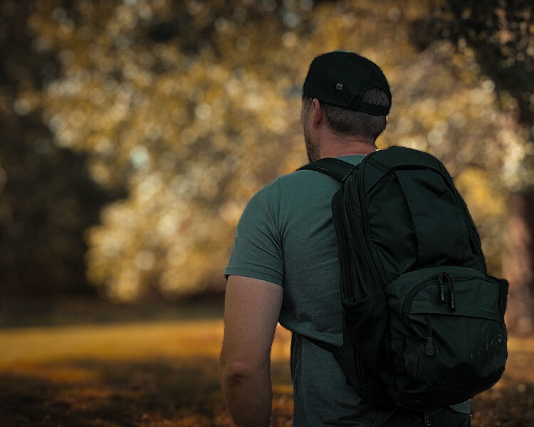Bug-out bag.