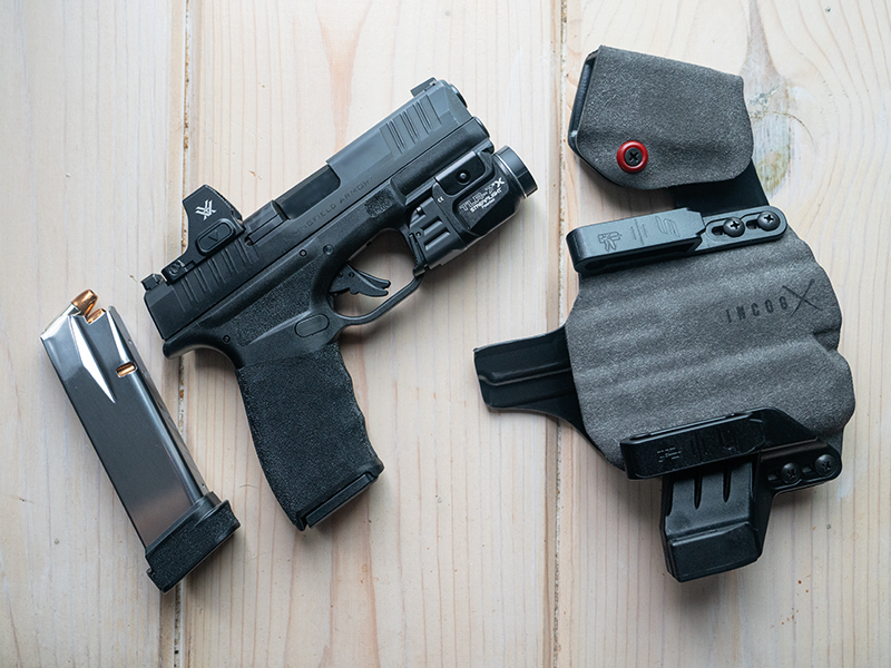 Safariland Incog X, Springfield Hellcat Pro, and Streamlight TLR-7