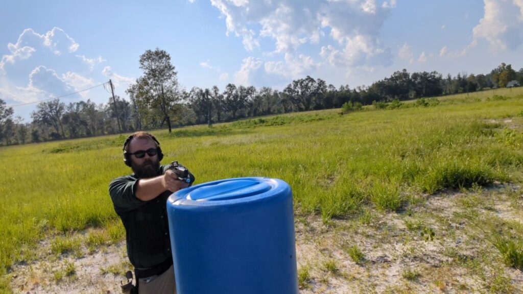 Shooting over cover for lapd bonus course