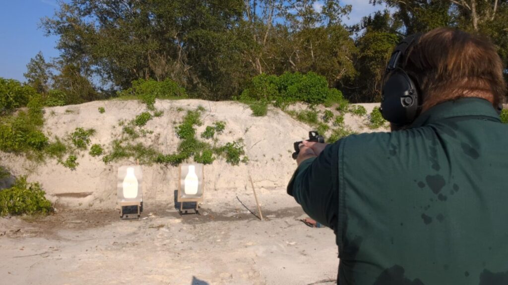 shooting two targets in lapd bonus course