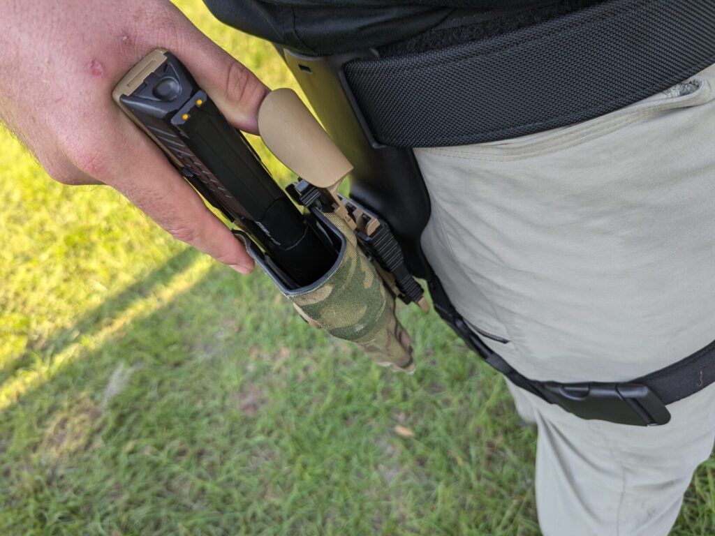 t4e in holster