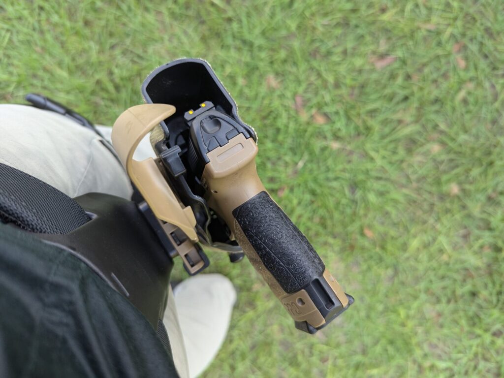 gun in holster