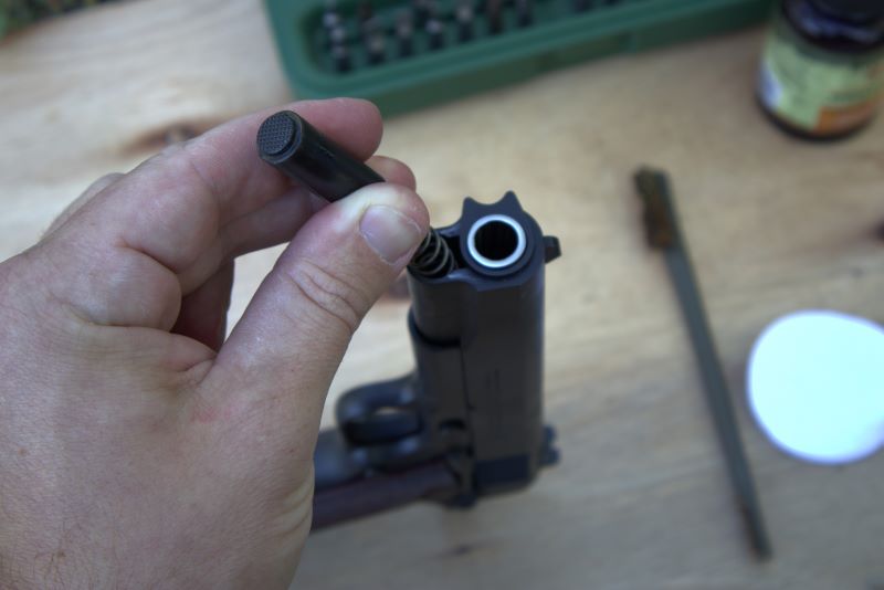 1911 disassembly recoil spring and barrel bushing