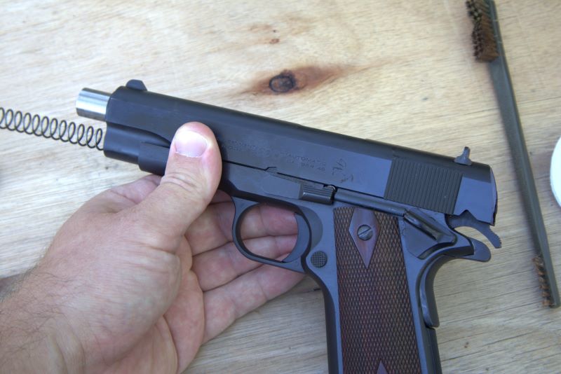 1911 slide release removal