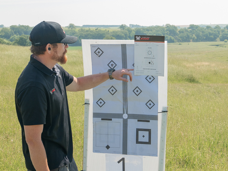 paper targets - Cold bore plus four drill