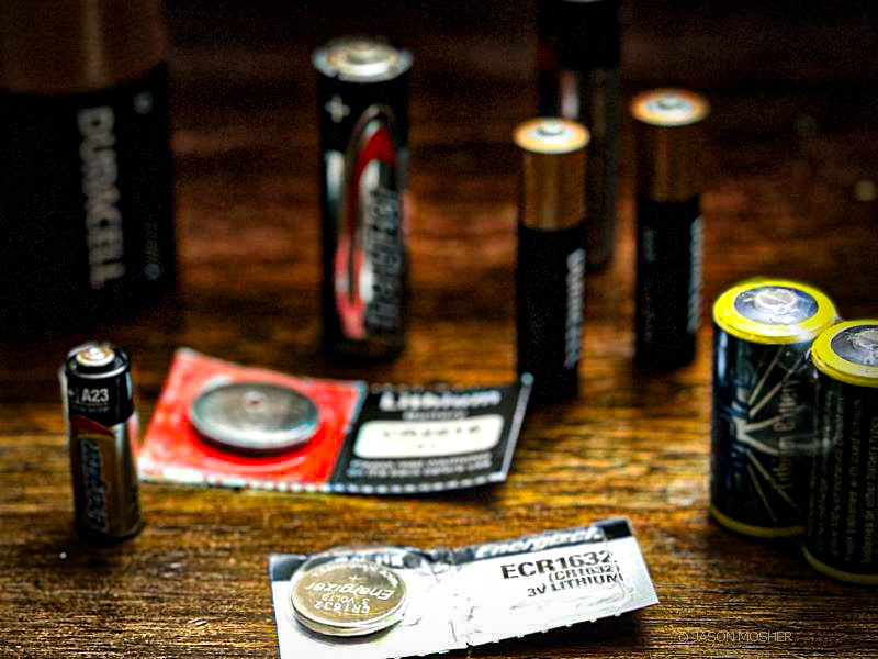 Batteries of various size and shape