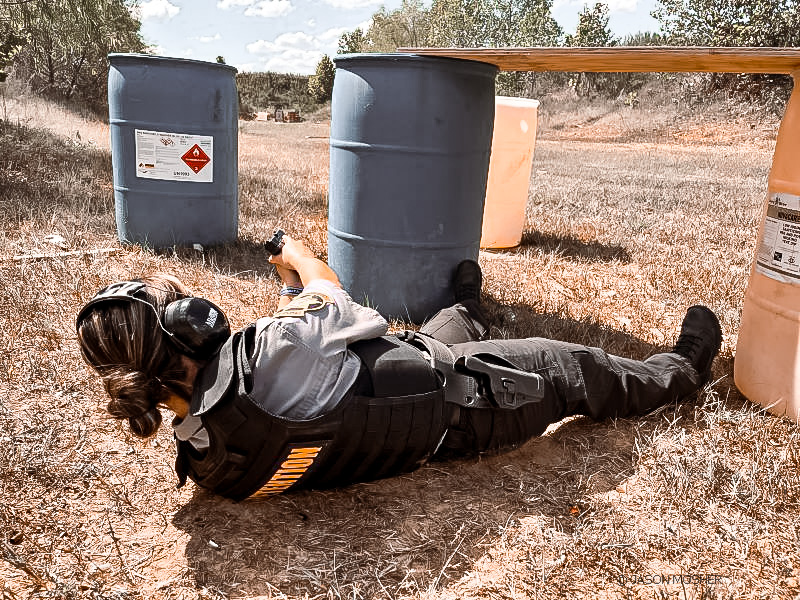 LE training on the range. 