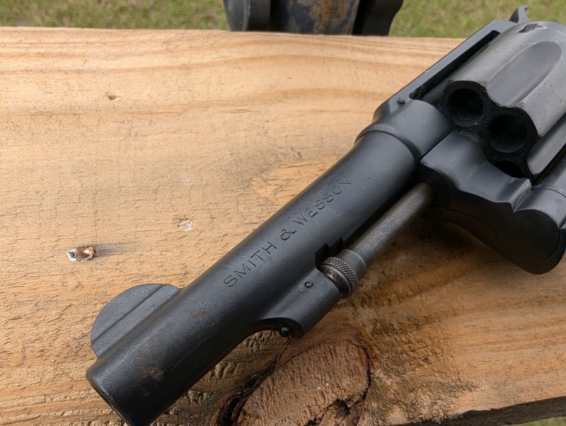 S&W Logo on revolver barrel