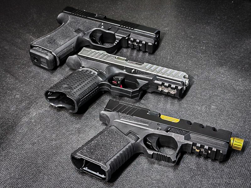 Black Rain Frontline handgun. bul armory, and frankengun - all gen 3 clones