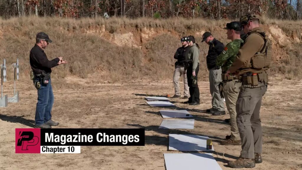 Rick Hogg of War HOGG Tactical teaching law enforcement officers the pistol speed magazine change