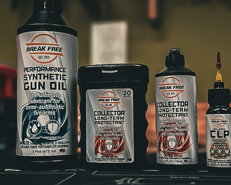 Break Free gun lubricants.