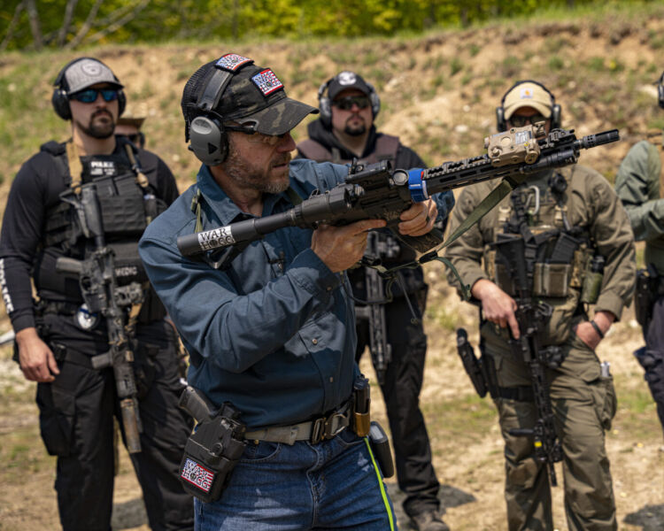 Rick Hogg of War HOGG Tactical conducting a speed magazine change with a carbine