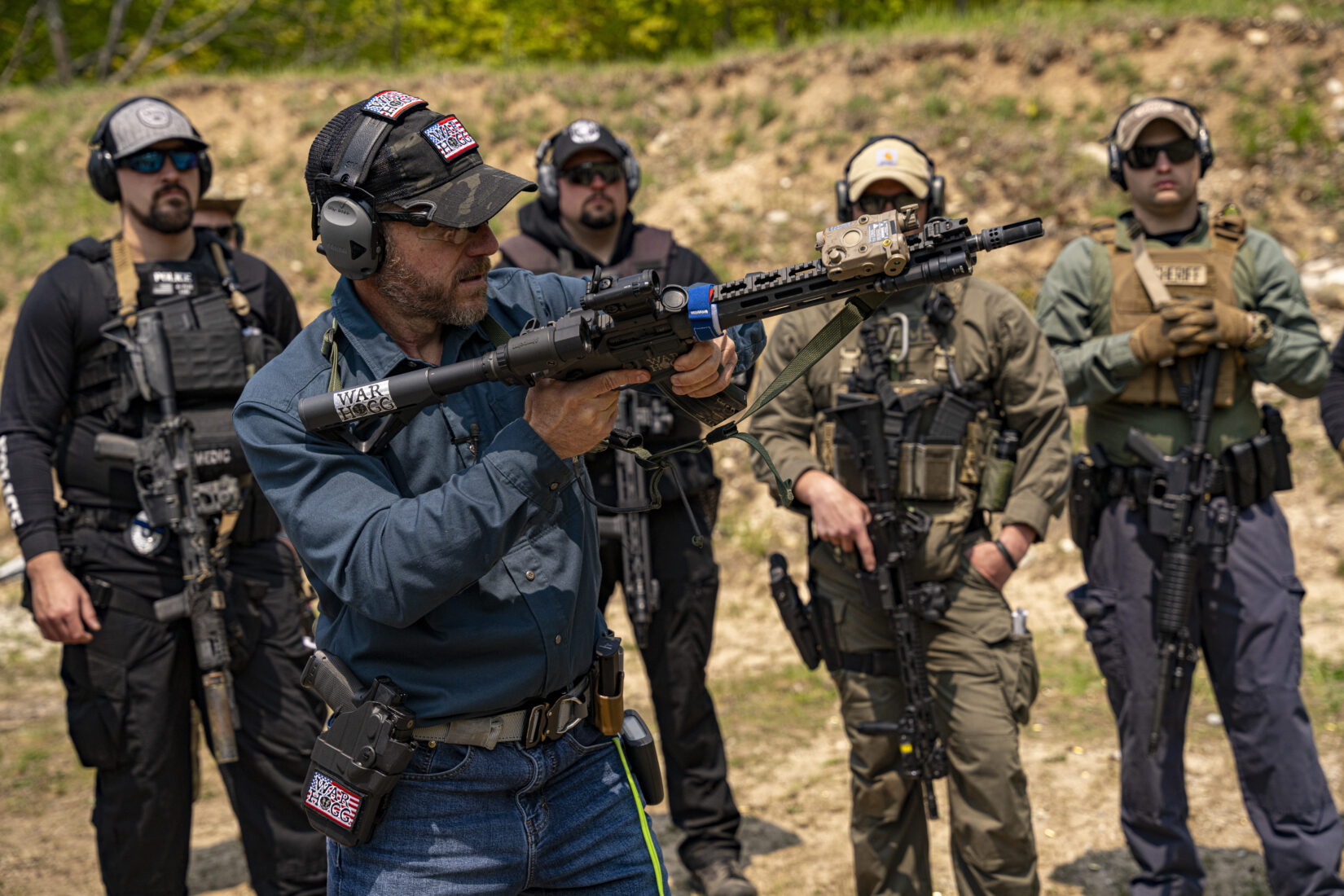 Rick Hogg of War HOGG Tactical conducting a speed magazine change with a carbine