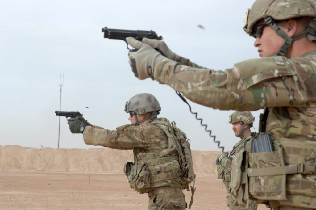 Air Force firing M9